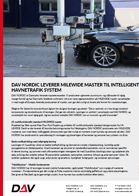 dav nordic leverer milewide master til intelligent havnetrafik system