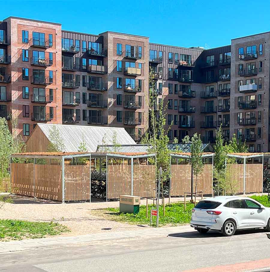 Cykelparkering i to niveau