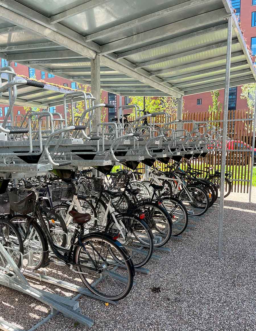 Dobbelt cykelparkering
